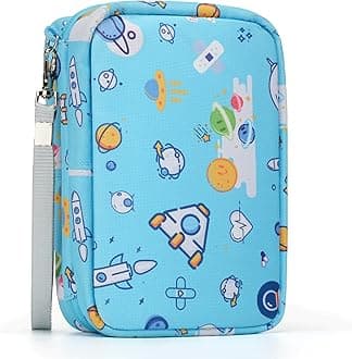 Kids First Aid Kit - 113 Pc. Mini Toddler Kit for Car, Home, Purse & Diaper Bag - Customized Bandaids, Bandages - TSA-Approved Travel Size