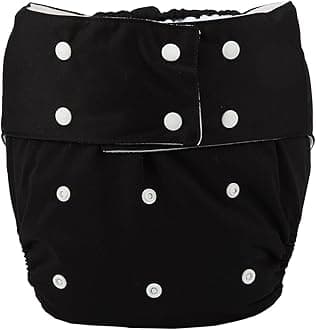 Teen Adult Cloth Diaper Nappy Reusable Washable for Disability Men (Black)