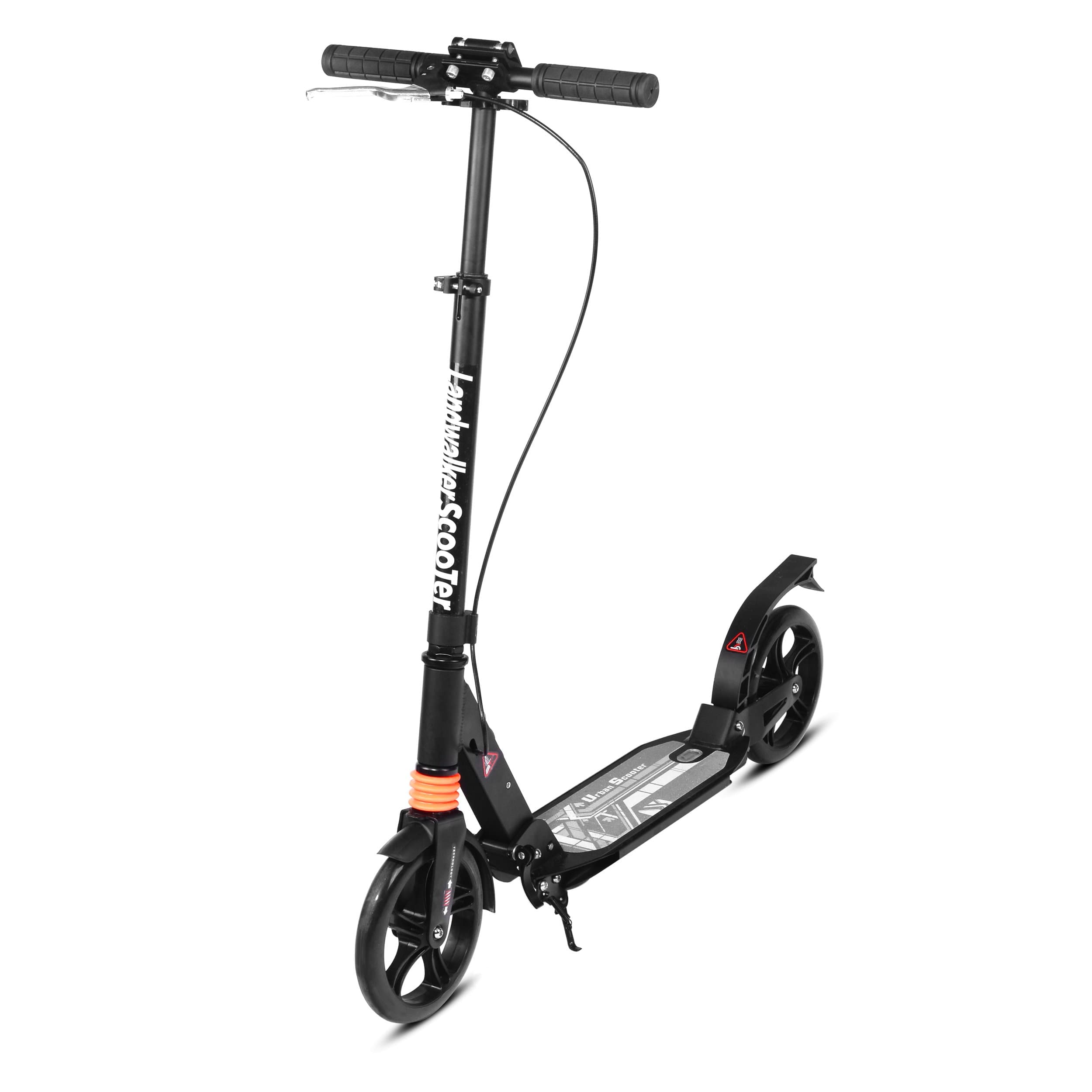 Landwalker Kick Scooter Foldable Adjustable Handle Bars with2 PU Wheels for Adults