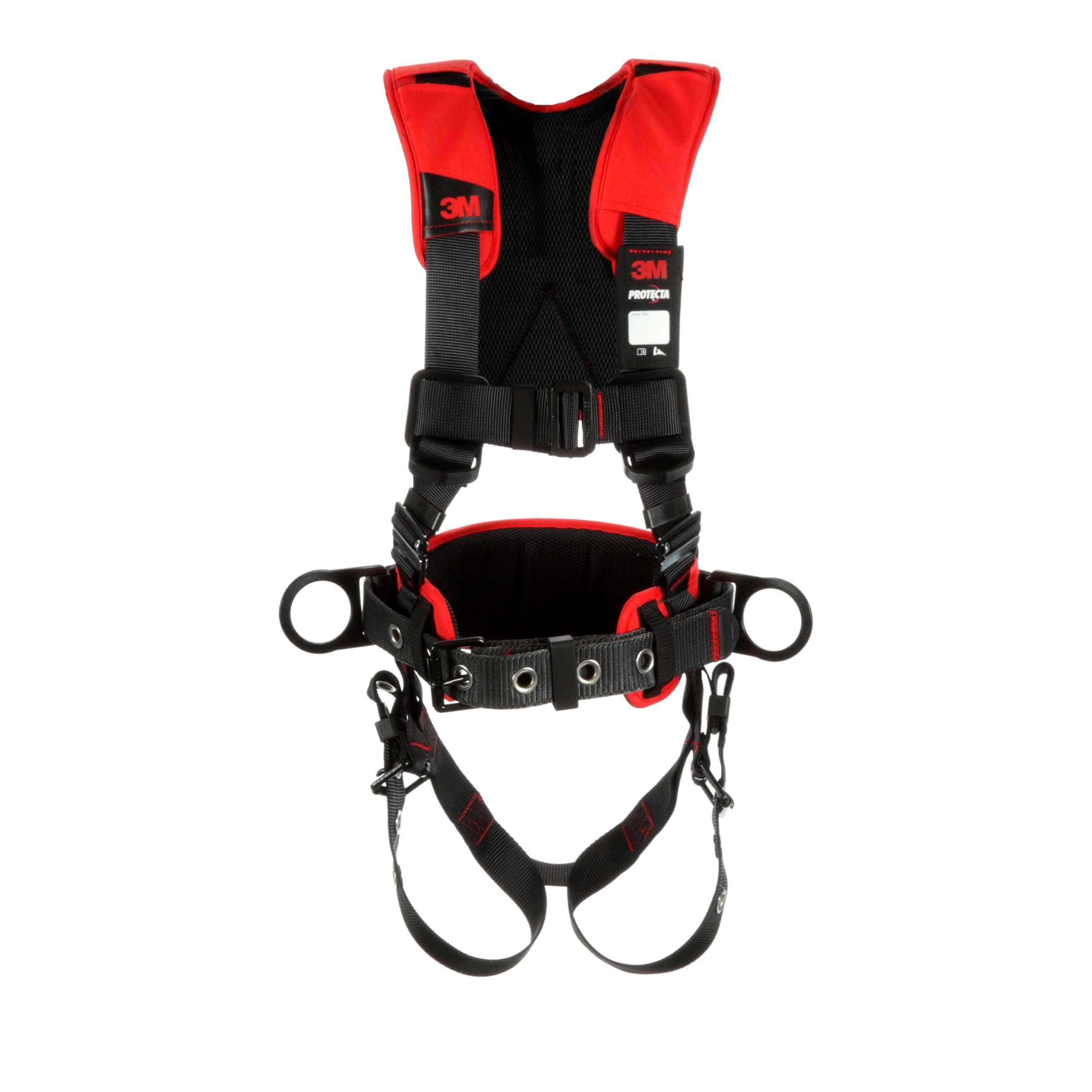 3M Protecta Medium - Large Comfort Construction Style Full Body Positioning Harness With Easy-Link Web Adapter, Auto-Resetting Lanyard Keeper And Impact Indicator