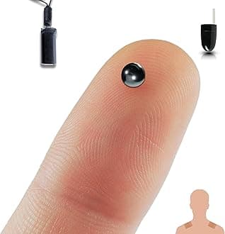 PingaOculto Spy Earpiece Bluetooth Wireless Earphones Invisible Hidden Mini Headset Exam Phone Microphone Adhesive Strips - Secret Earphone Micro Listening (Spy Earpiece Nano V8 + Vip Pro UltraMini)