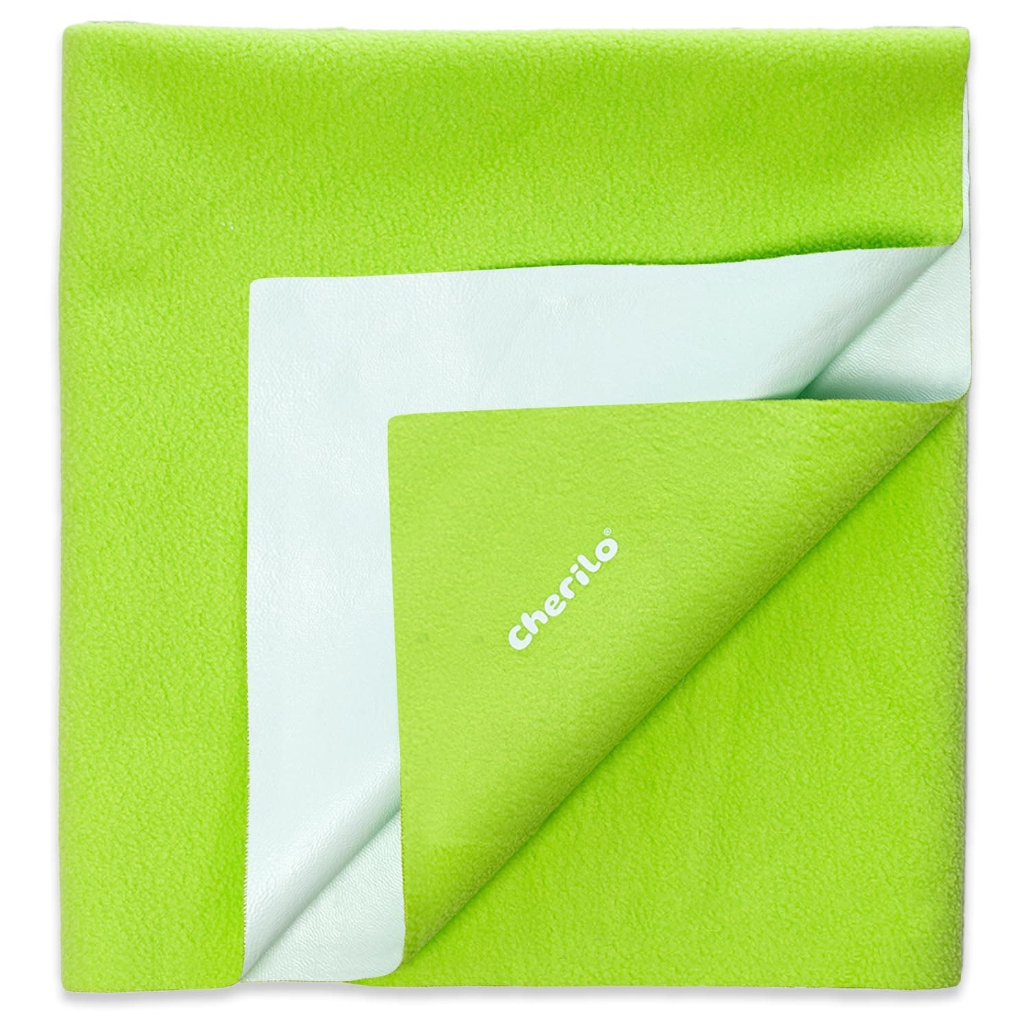 Cherilo Quick Dry Waterproof Protector Baby Dry Sheet, Large (100cm X 140cm)| Pista Green