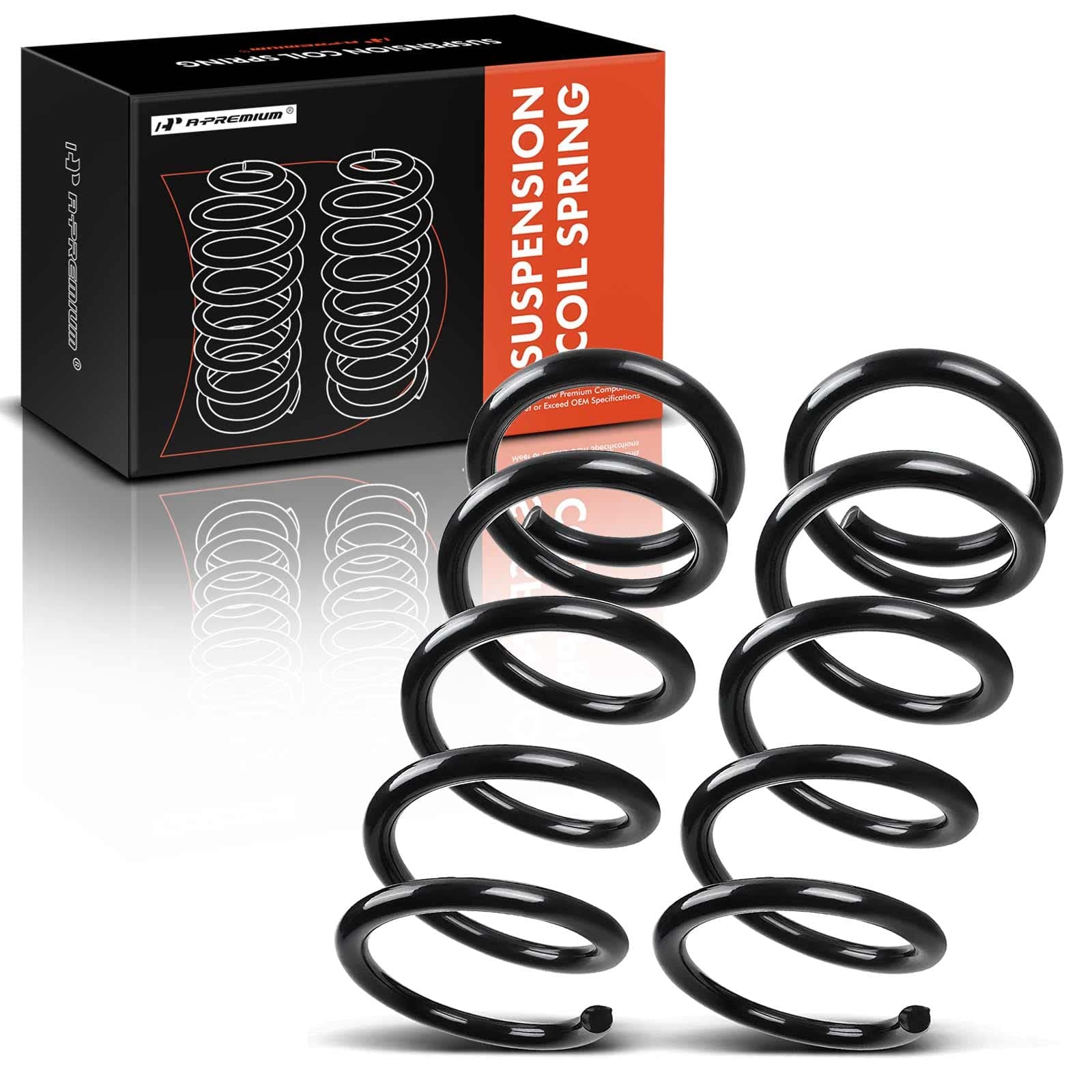 A-Premium Coil Spring Set Compatible with Nissan Pathfinder 2013 2014 2015 2016 3.5L Rear Driver and Passenger Side 2-PC Set