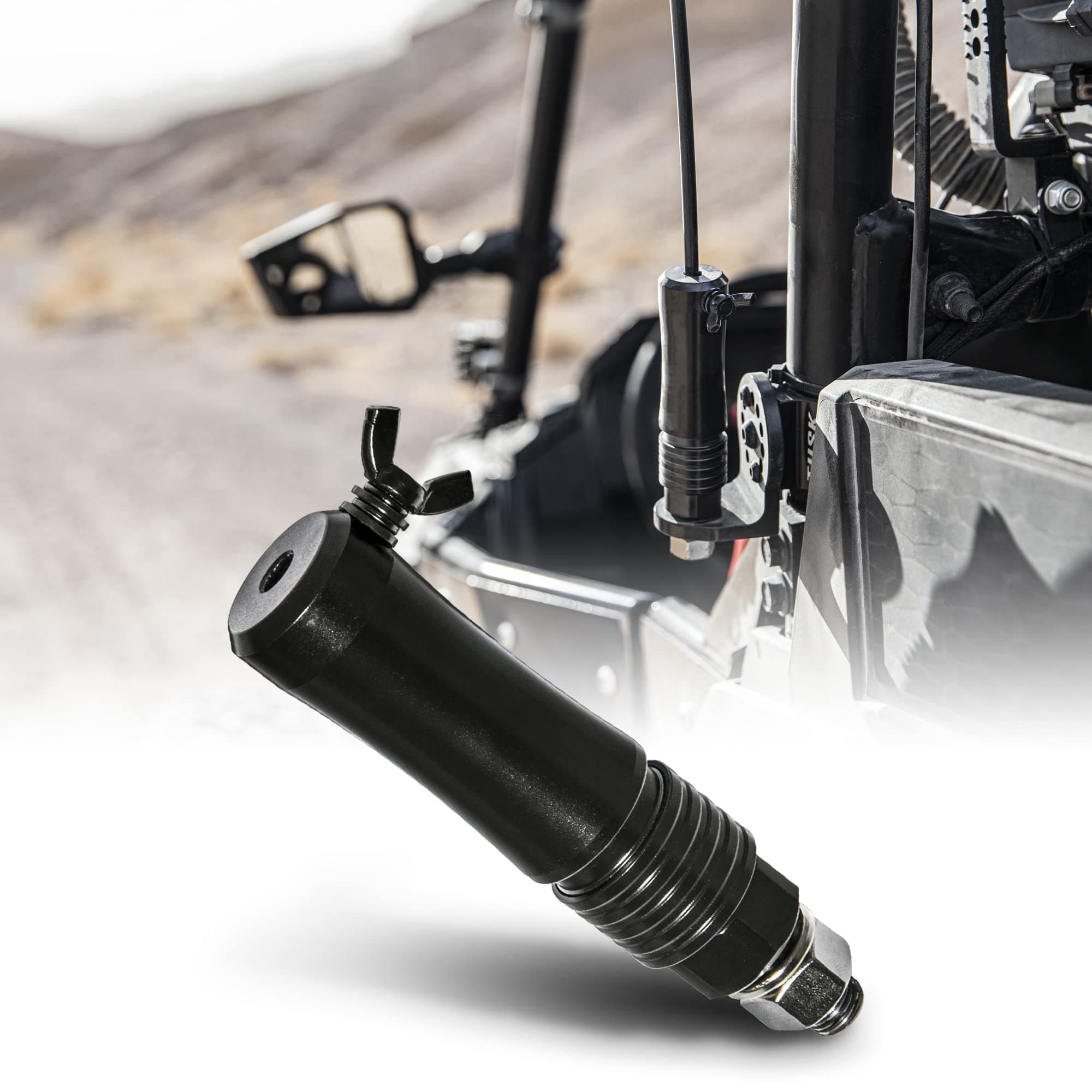 ONLINE LED STORE Quick-Release Flag Pole Holder [1/4" & 5/16" Size Poles] [6160 Aircraft Aluminum] Whip Ready] Mounting Base for Polaris RZR XP1000 S1000 SXS ATV Can-Am Maverick Honda