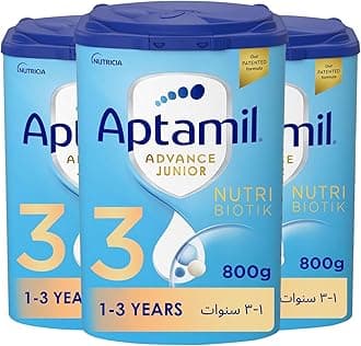 Aptamil Advance Junior 3 Growing Up Formula Milk From 1-3 Years, Easy To Use Pack, 800g - Pack of 3