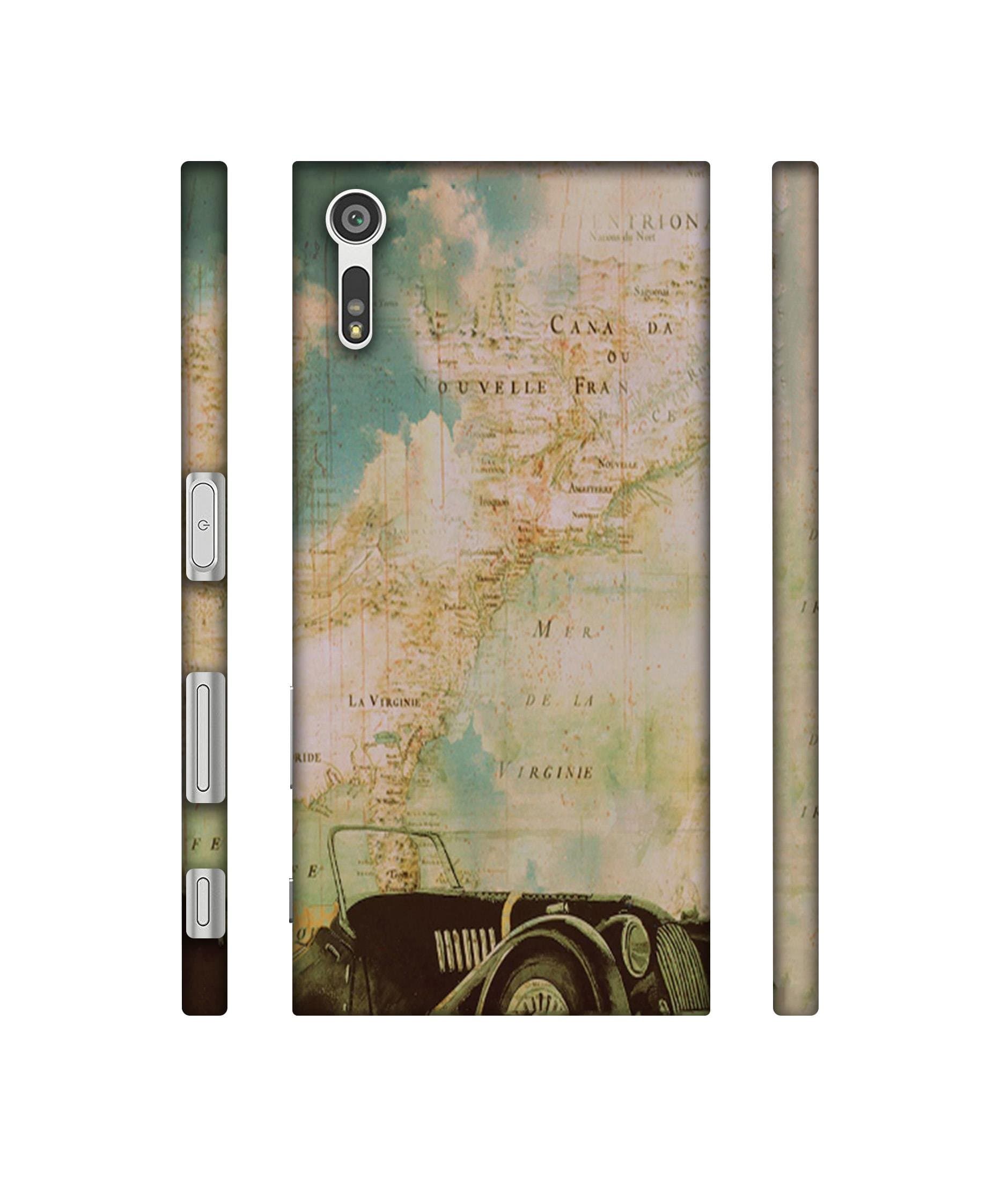 NattyCase Car Design 3D Printed Hard Back Case Cover for Sony Xperia XZ Dual