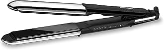 BaByliss Straight and Curl Brilliance Hair Straightener, Silver/ Black