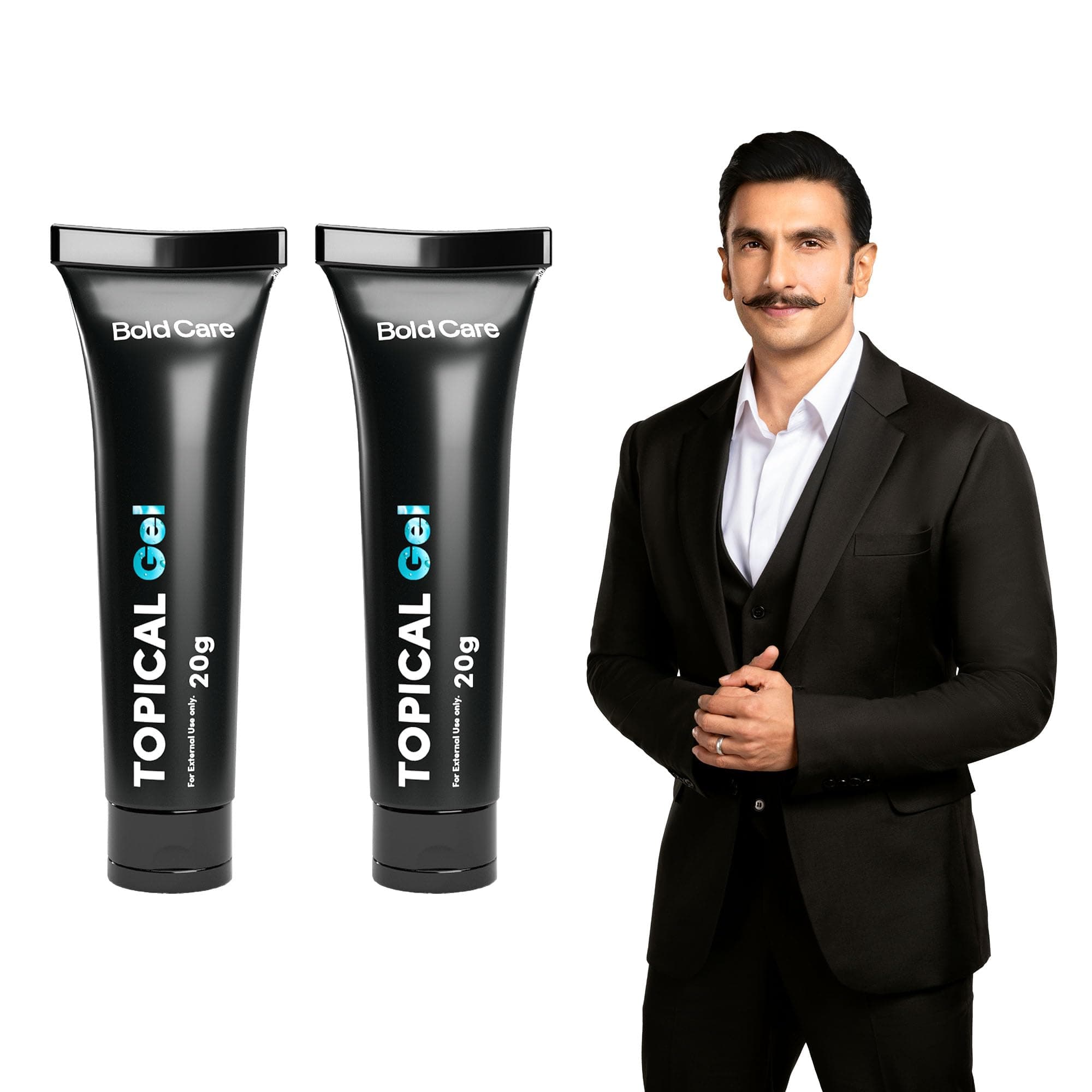 Bold Care EXTEND™ Gel for Men - Non-Transferable, Quick & Easy To Apply, Alcohol Free - 20g (Pack of 2)