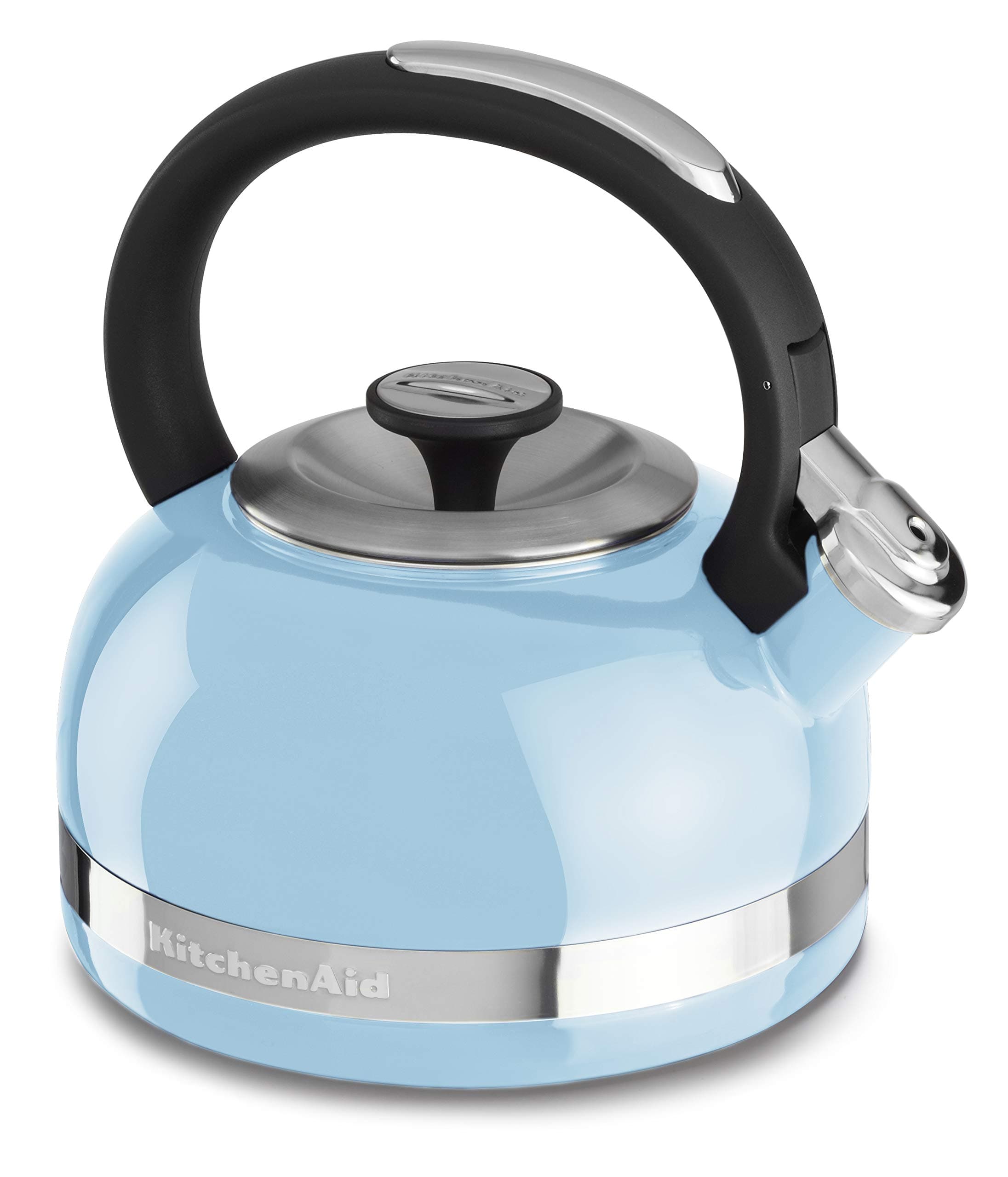 KTEN20DBEU 2.0-Quart Kettle with Full Handle and Trim Band Stovetop, Porcelain, Cameo Blue