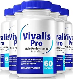 (5 Pack) Vivalis Pro Pills - Premium Male Formula for Fast Acting Energy, Endurance, and Performance, Vivalis Pro Capsules for an Active & Balanced Lifestyle, Official Viva Lis Pro (300 Capsules)