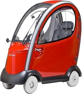 Shoprider Flagship Enclosed Scooter, Red