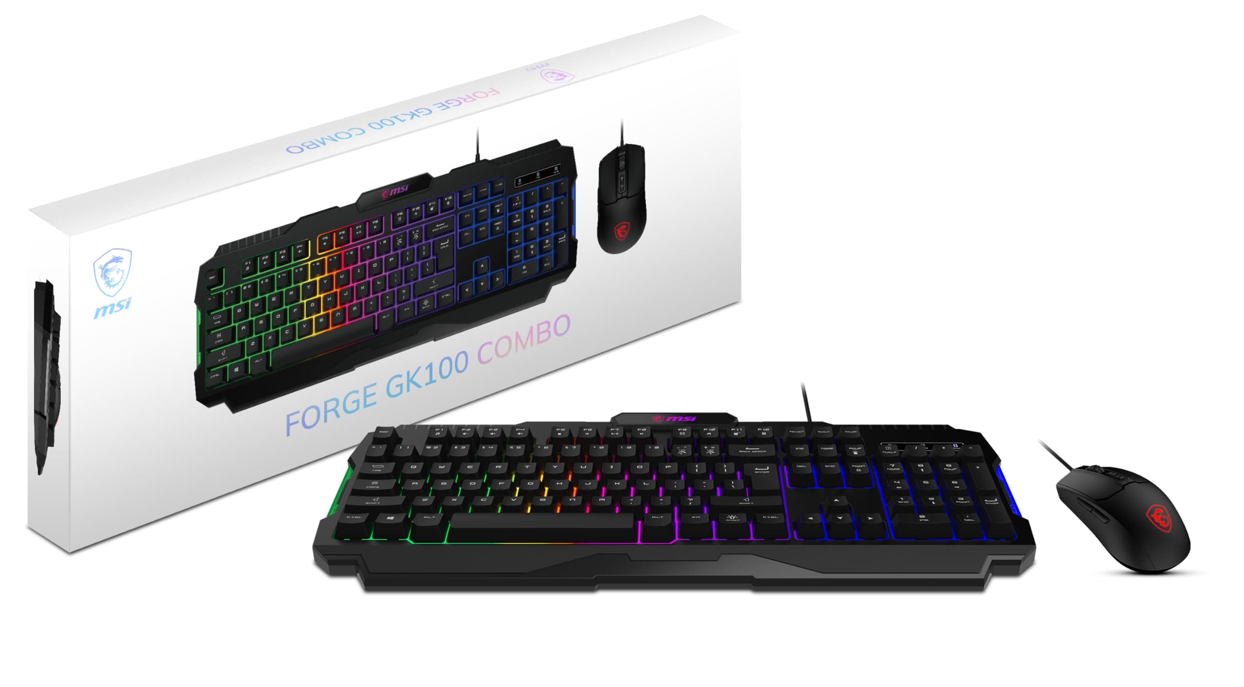 Forge GK100 Combo US Gaming Keyboard and Mouse