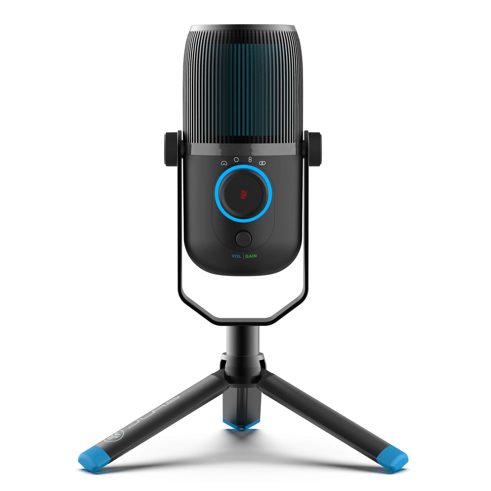 JLab Talk USB Microphone, USB-C Output, Cardioid, Omnidirectional, Stereo or Bidirectional, 96k Sample Rate, 20Hz, 20kHz Frequency Response, Volume, Gain Control, Quick Mute, Plug & Play