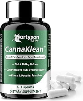 - 25-in-ONE CannaKlean & Detox Capsules - Natural Detox Cleanse, Natural Herbal Formula for Body Purification, Kidney & Liver (60 Capsules) -1 Pack