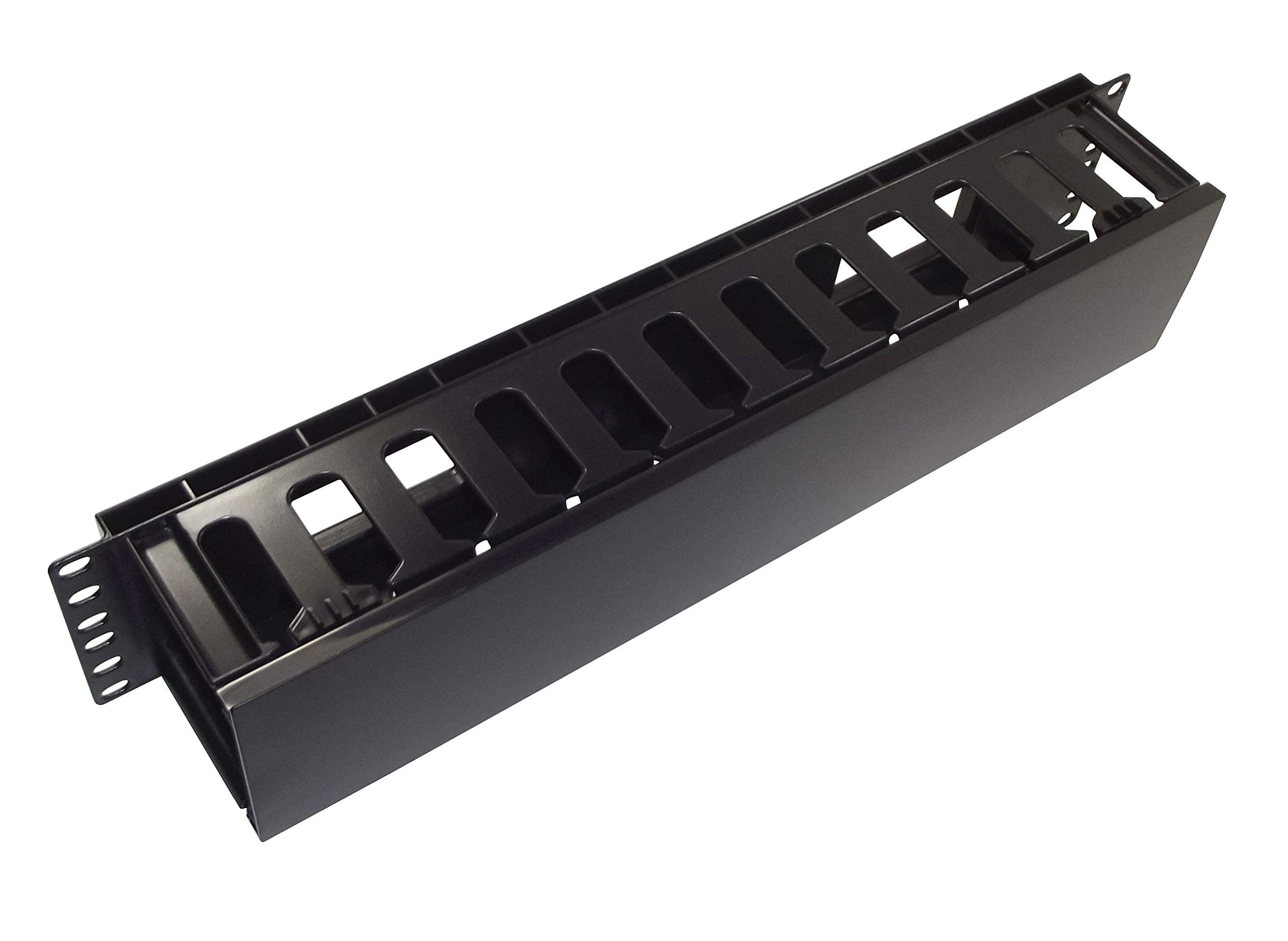 2U 19 Inch Rackmount Cable Management Panel with Cover For 19 Inch Cabinets and Racks (2u Cable Dump)