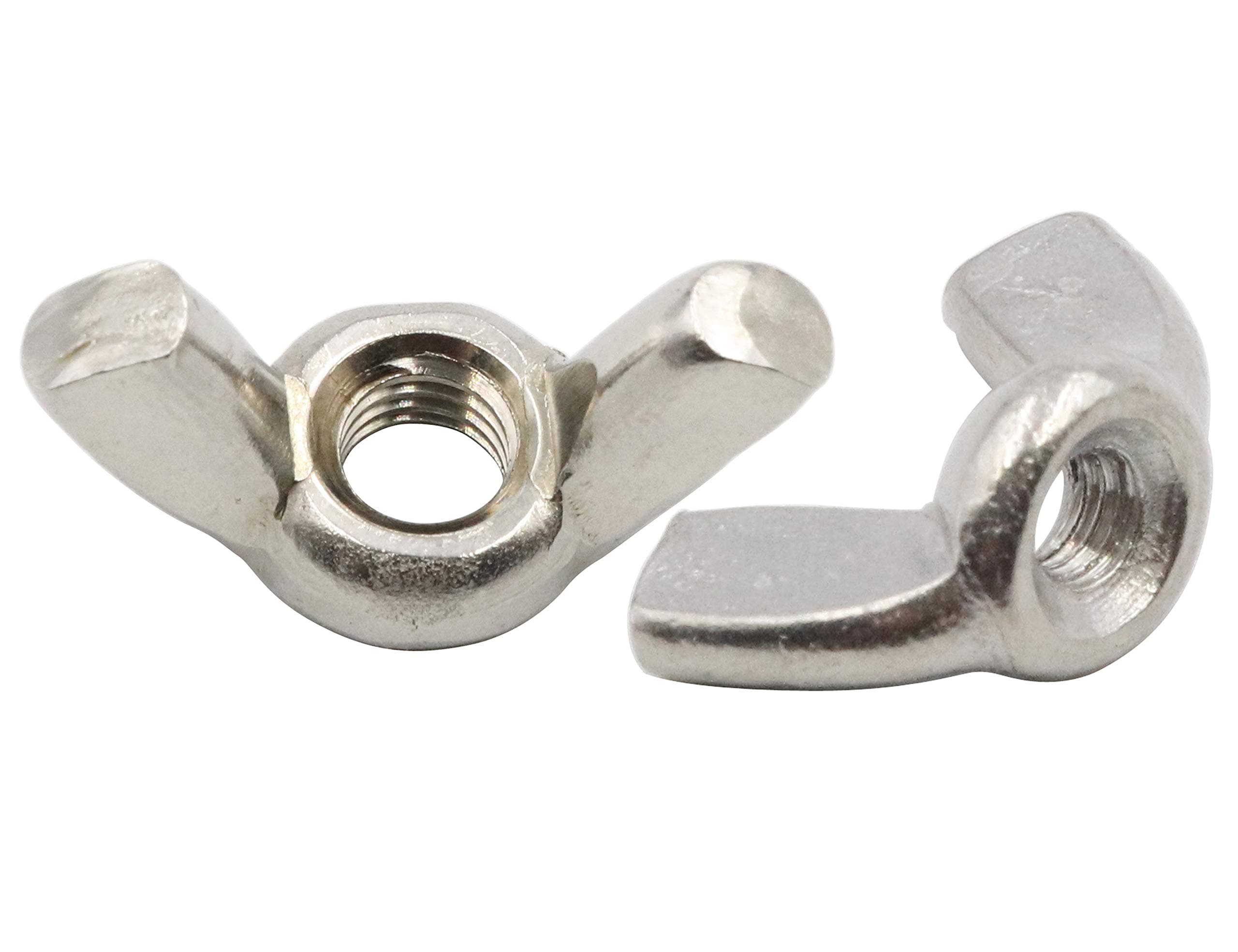 LBY 20pcs Wing Nuts, M3 Wingnut Butterfly Wing Nuts, Hand Twist Tighten Ear Butterfly Nut, Stainless Steel Silver