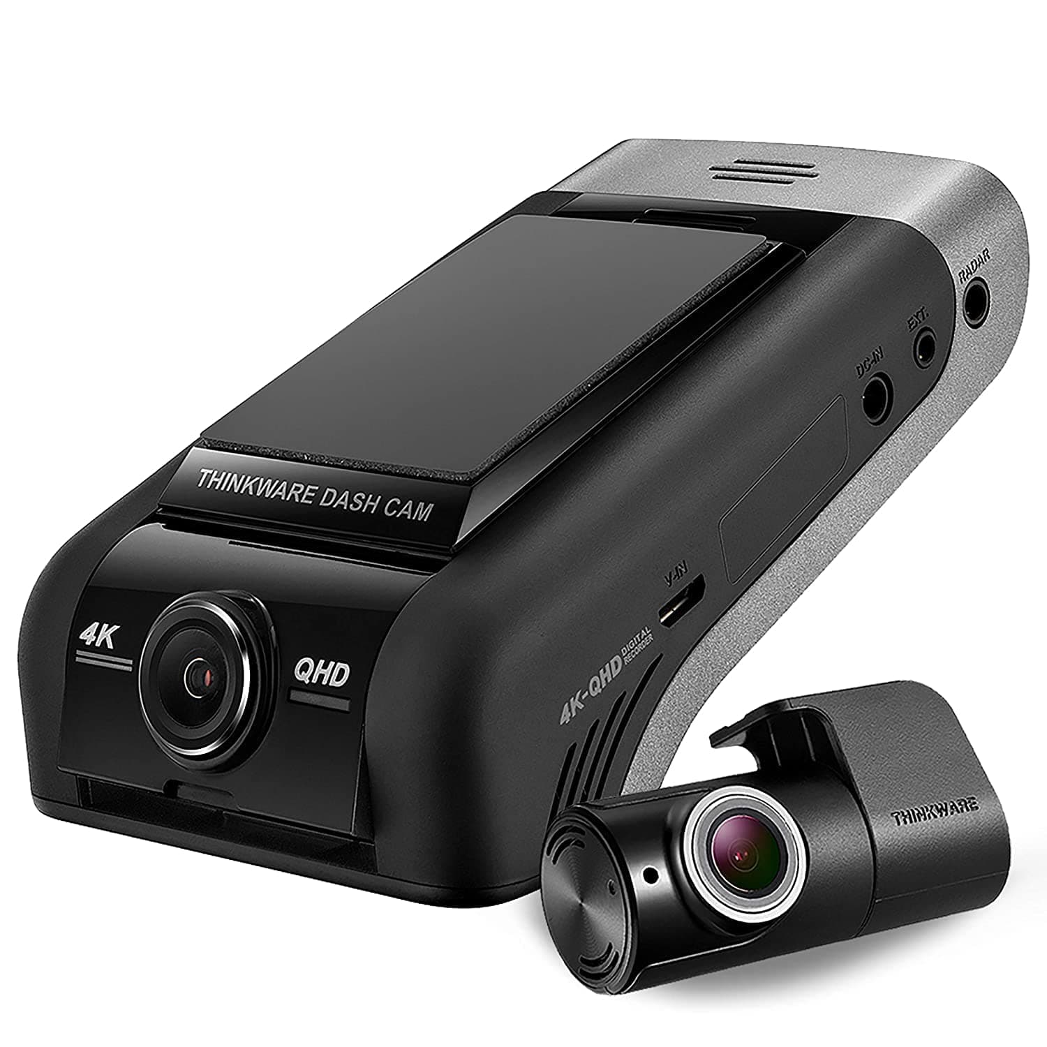 THINKWARE U1000 Dual Dash Cam 4K UHD 3840X2160 Front Cam, 2K 2560X1440 Rear Cam, 150° Wide Angle Dashboard Camera Recorder with G-Sensor, w/Sony Sensor, Parking Mode, WiFi, GPS, Cloud Enabled