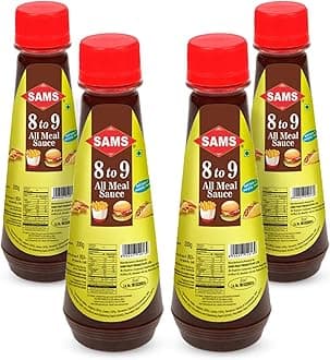 Sams 8 to 9 All Meals Sauce 200g, Pack of 4 Sweet Sour, Multipurpose Sauces For Home & Professional Use