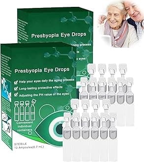 Optivipro Presbyopia Eye Drops, Presbyopia VisionRestore Eye Drops, VisionRestore Eye Drops, Lubricant Eye Drops, Effective Solution for Cataracts & Dry Eyes (2box)