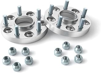 25mm (1 inch) Hubcentric Wheel Spacers (5x100, 56.1mm bore, 12x1.25 Studs) Compatible with Scion FRS FR-S BRZ Baja Forester WRX Impreza Legacy Outback Saab 9-2x - Silver 2pcs