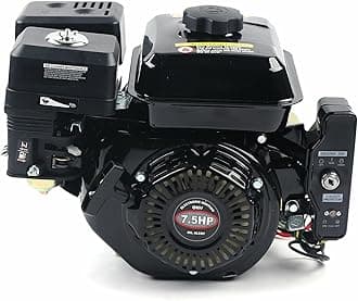 7.5HP Gas Engine Electric Start Side Shaft Motor HVO Gasoline Engine 3600RPM Used for Compressor Ripper, Lawn Mower