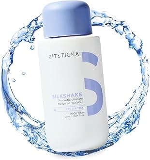ZitSticka Body Wash - SILKSHAKE Probiotic-Rich Body Cleanser w/Tea Tree & Omega 3, 6 & 9 for Back Acne & Breakout Prone Skin, Sensitive Skin, Oily Skin, Dermatologist Tested