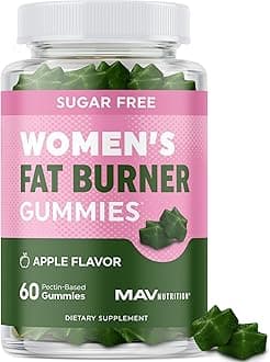 Women’s Fat Burner Gummies for Weight Loss | Green Tea, Green Coffee Bean, Garcinia Cambogia & Ketones | Fat Burners for Women Weight Loss Gummies | Green Tea Fat Burner Supplements | 60 Count