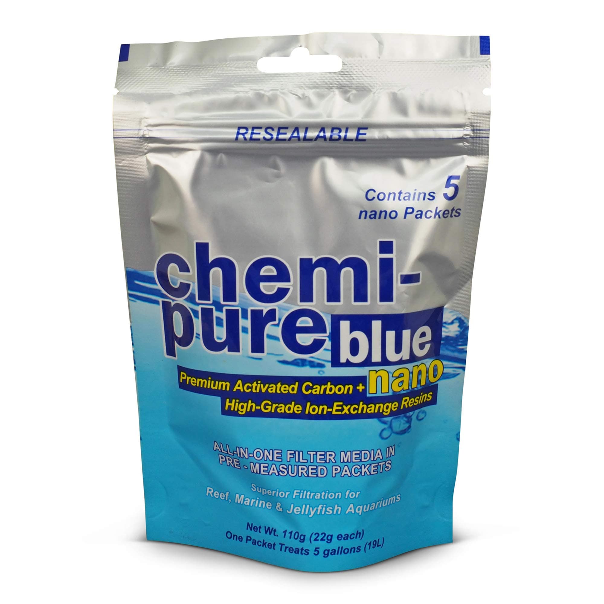 Chemi-Pure Blue Nano 5 Pack | All in One Filter Media | Premium Activated Carbon