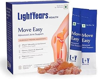 - Move Easy | Advanced Joint Support Supplement | Clinically Proven Ingredients | Boswellia Serrata, Magnesium, Calcium, Vitamin D, Vitamin K2-7 | Mouth-Melting Powder | 15 Sachets