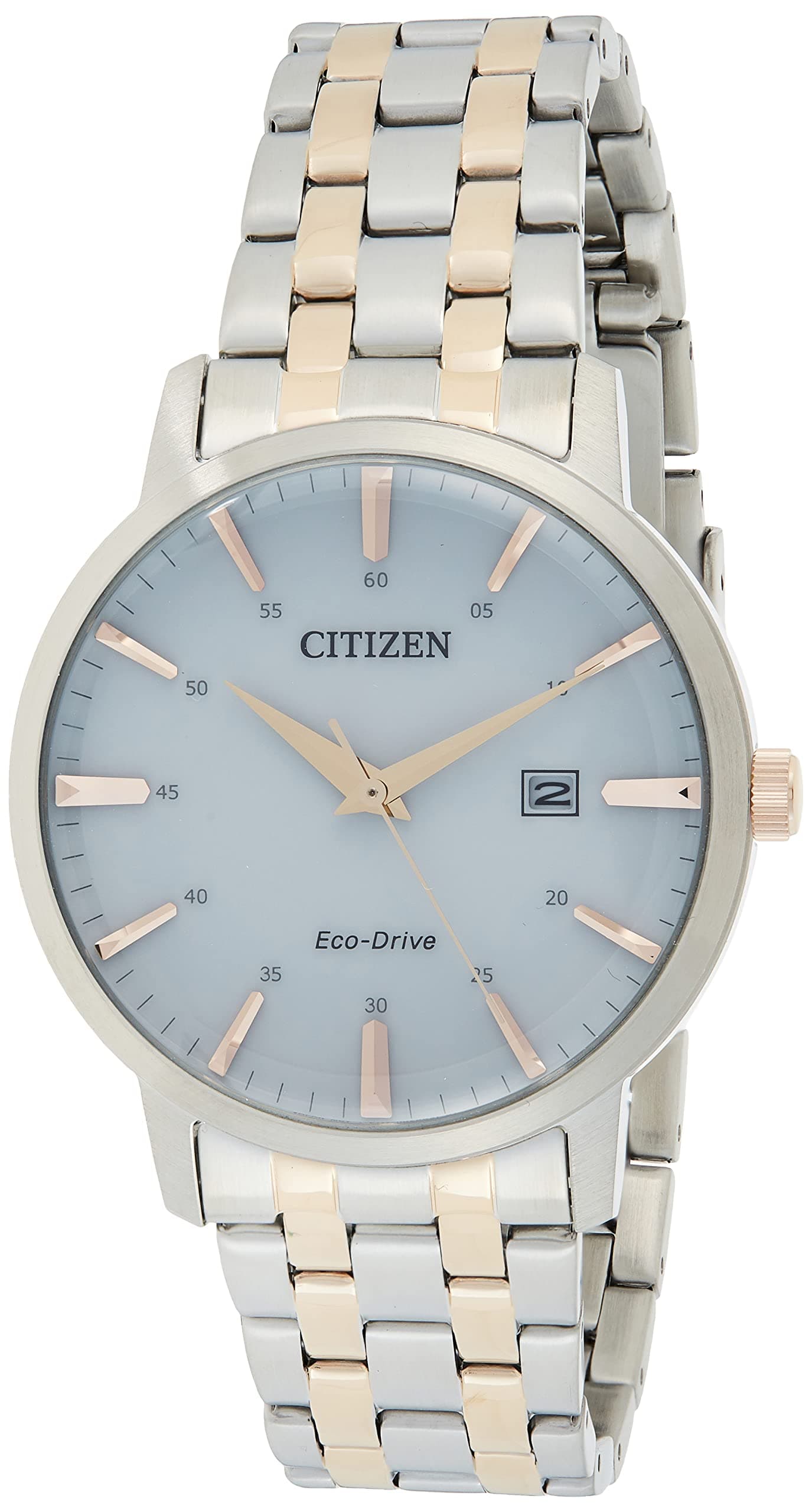 Citizen Mens Eco-Drive Watch, Analog Display And Solid Stainless Steel Strap - Bm7466-81H