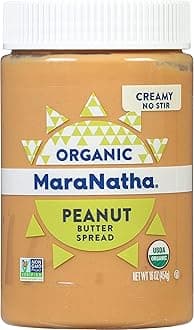 Organic Creamy Peanut Butter Spread, No Stir, 16 Ounce Jar