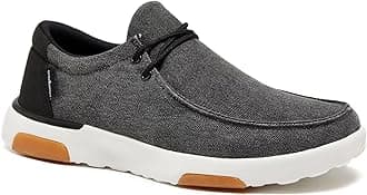 OrthoComfoot Men's Orthopedic Slip-On Loafers Walking Shoes: Comfortable Arch Support Shoes for Plantar Fasciitis Relief, Flat Feet Casual Work Orthotic Loafers for Foot and Heel Pain