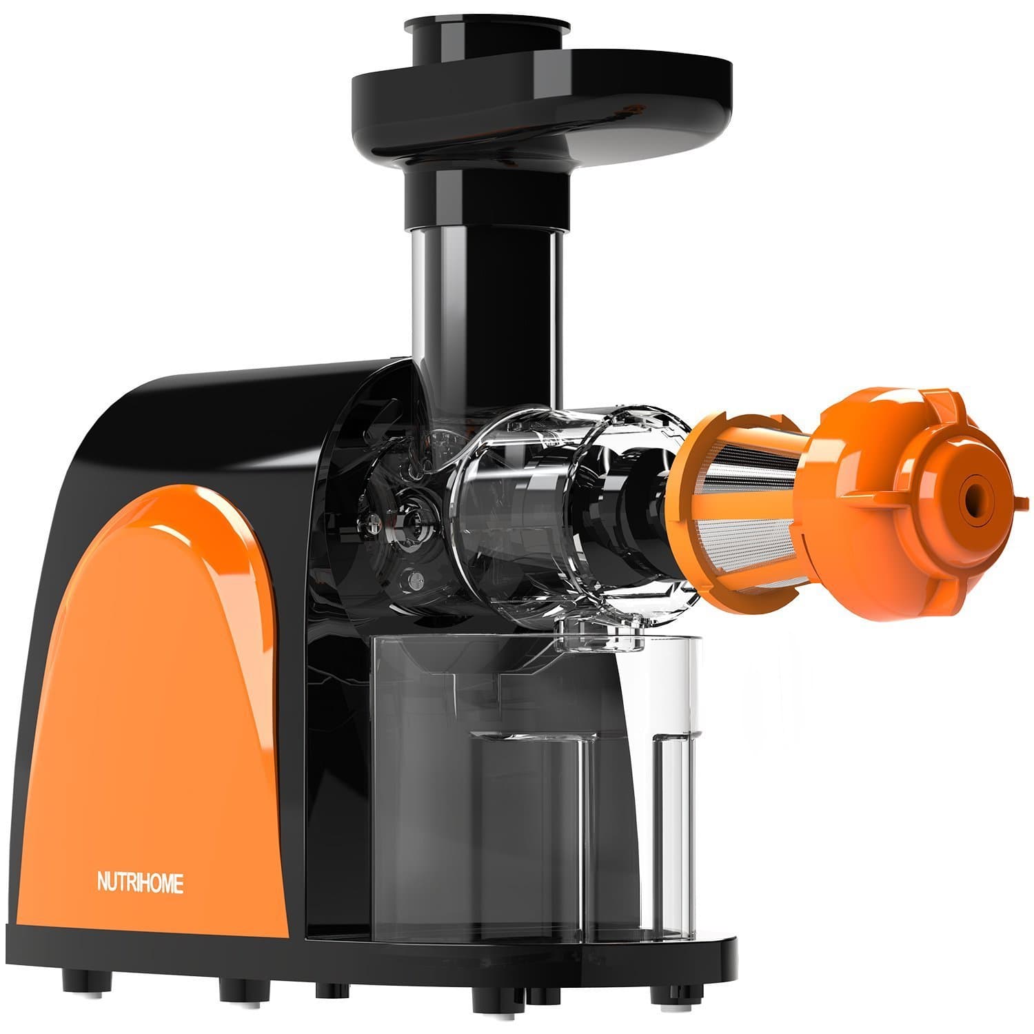 Masticating Juicer, Cold Press Juicer, Slow Juicer Machine with Juice Jug, Pulp Jug and Cleaning Brush, Juicer Juice Extractor for High Nutrient Fruit and Vegetable