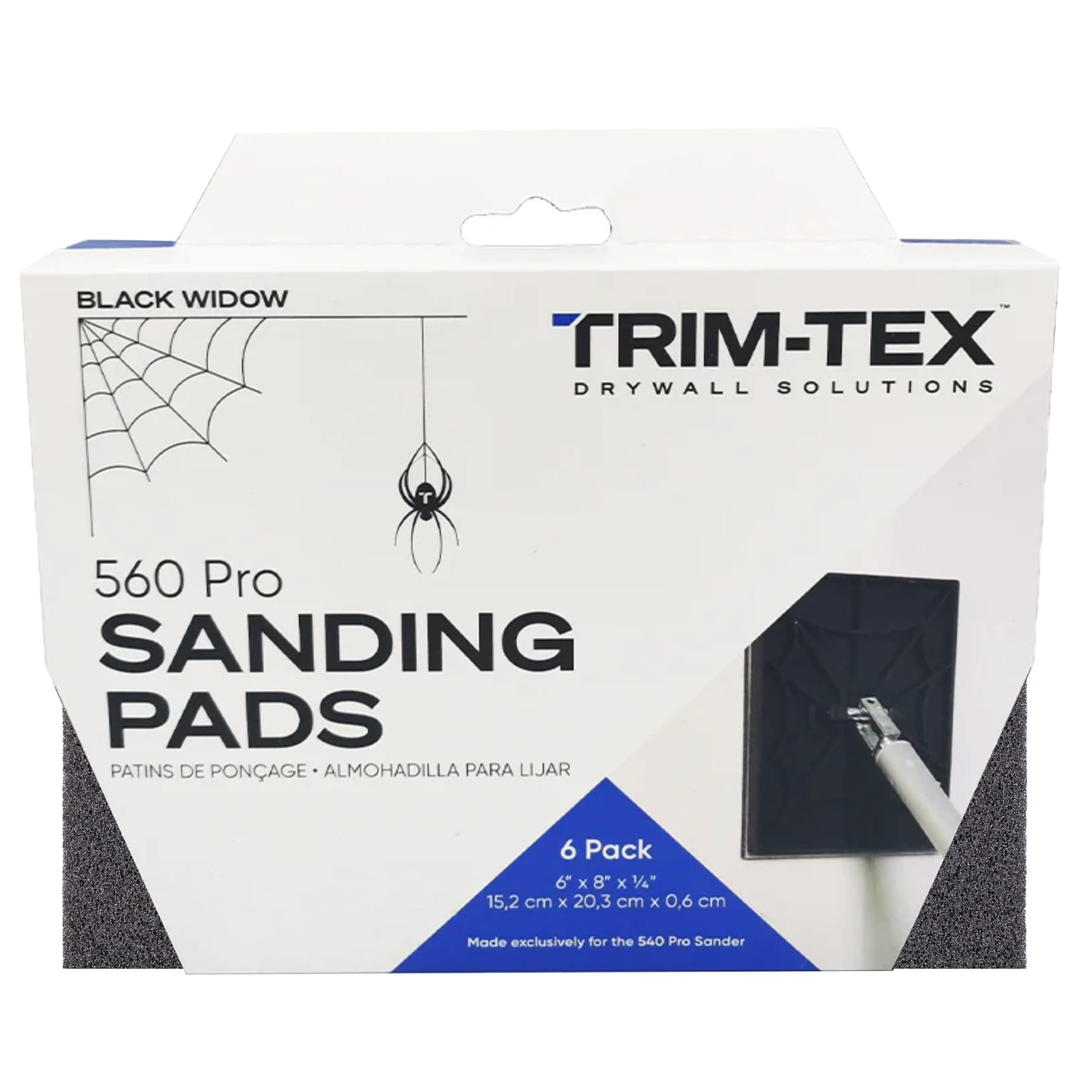 Black Widow 540 Drywall Sanding Pads (150 Grit - Medium)