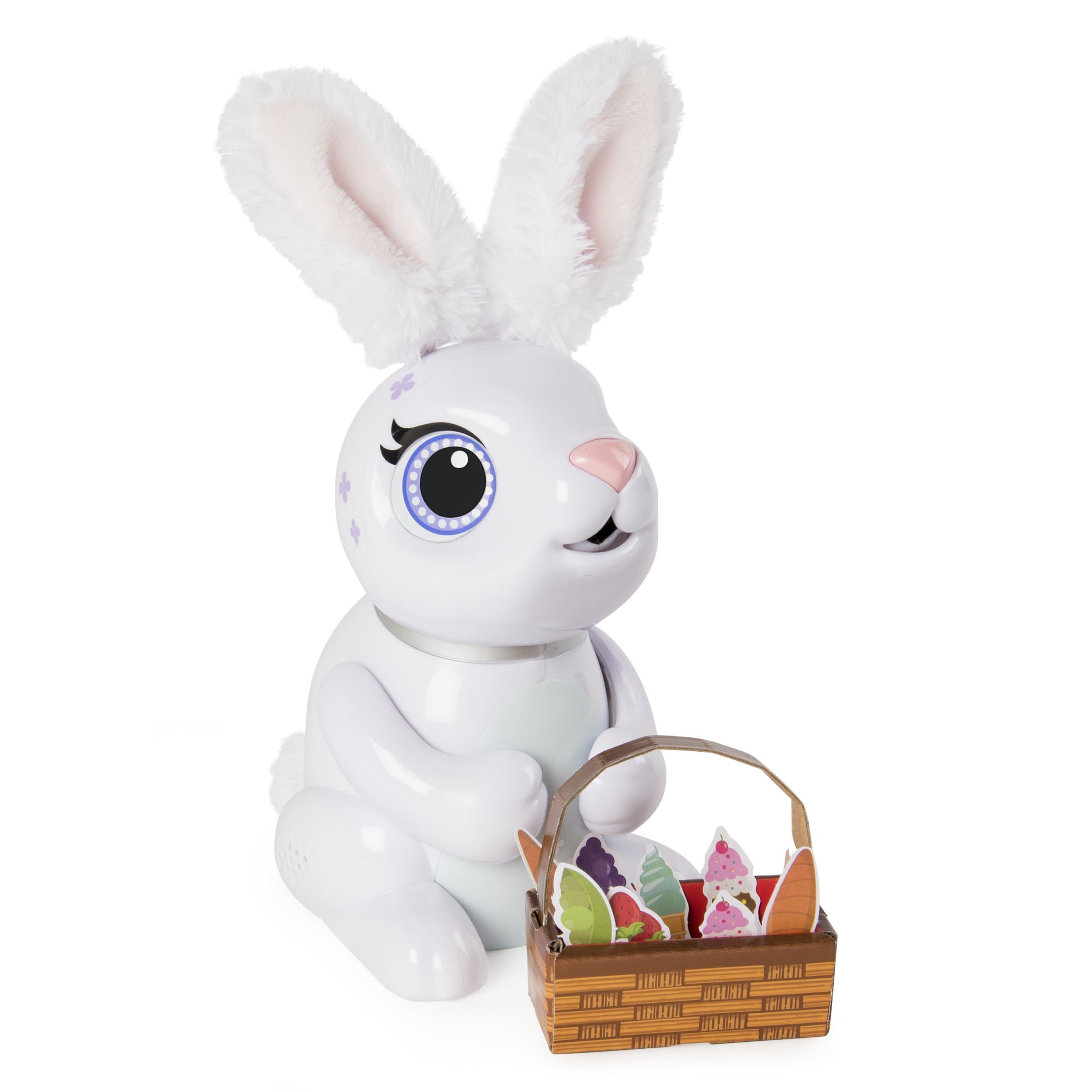 Zoomer Hungry Bunnies, Chewy, Interactive Robotic Rabbit that Eats, for Ages 5 and Up
