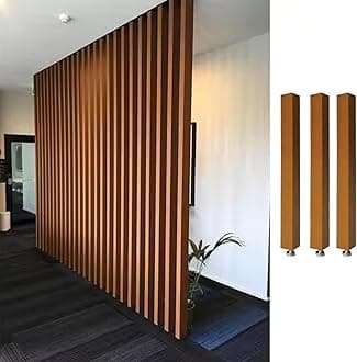 Room Divider Modern DIY Room Divider for Privacy Screen/Doorway/Studio Apartment, Square Wall Partition Floor to Ceiling Design, Easy to Install & Remove (Color : 3pcs Height, Size : 190cm/74.8in/