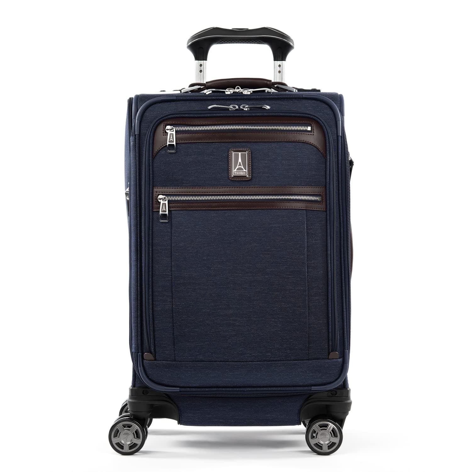 Platinum Elite Softside Expandable Checked Luggage, 8 Wheel Spinner Large Suitcase, TSA Lock, Men and Women