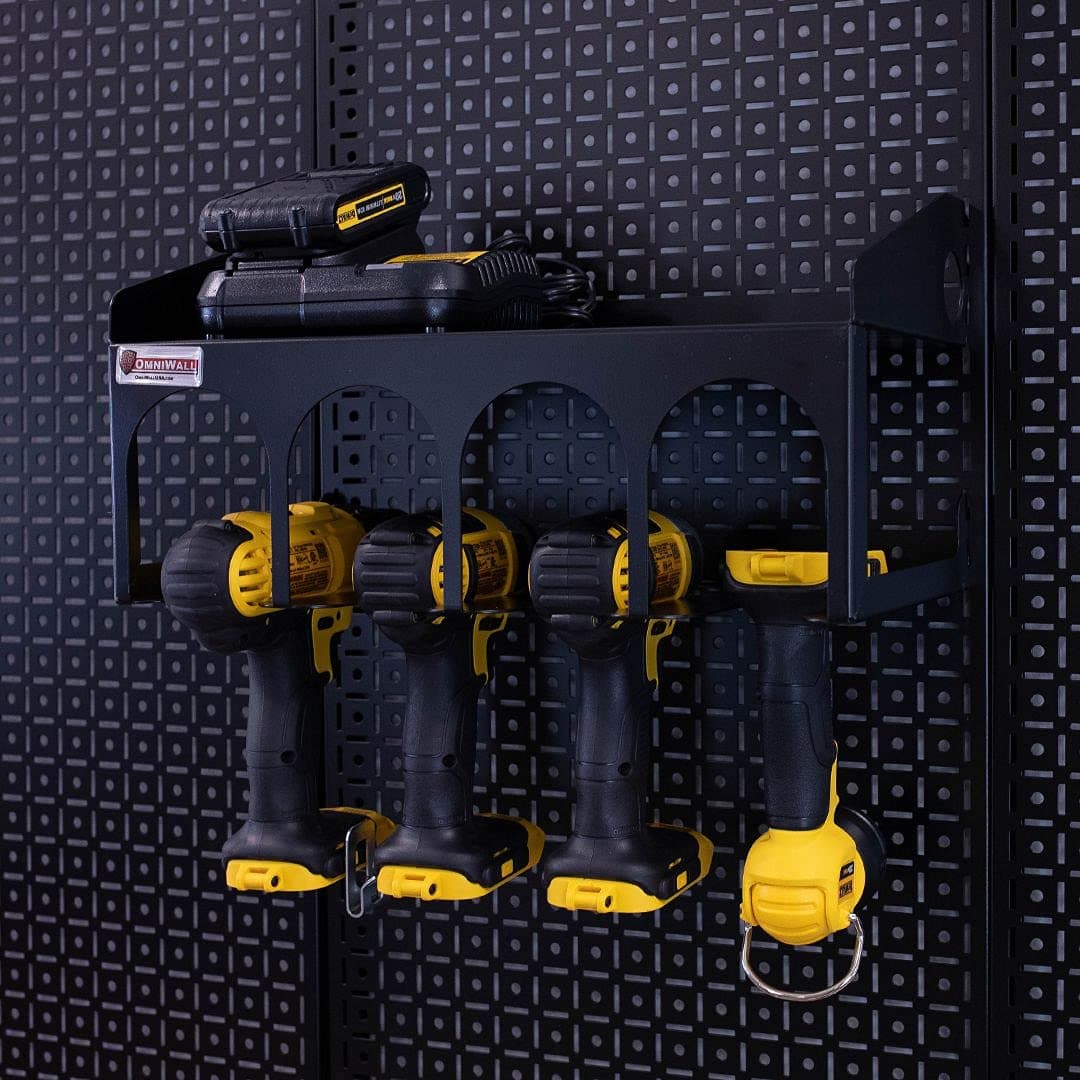 Cordless Drill Holder For OmniWall Tool Organization System Black