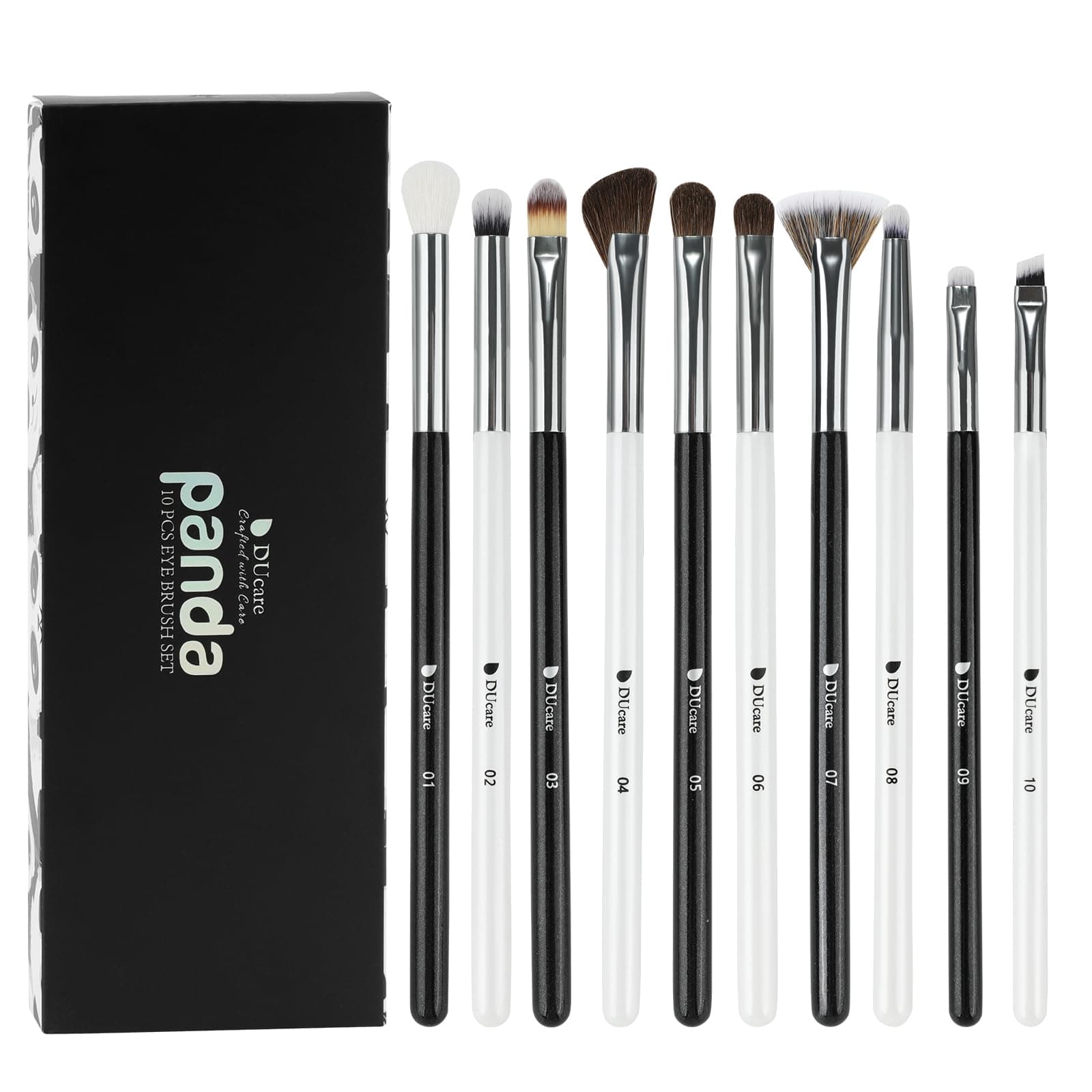 Eyeshadow Brushes Set 10pcs Eye Makeup Brushes Professional Eyeshadow Brush Set Travel Concealer Eyebrow Eyelash Eye Liners Blending