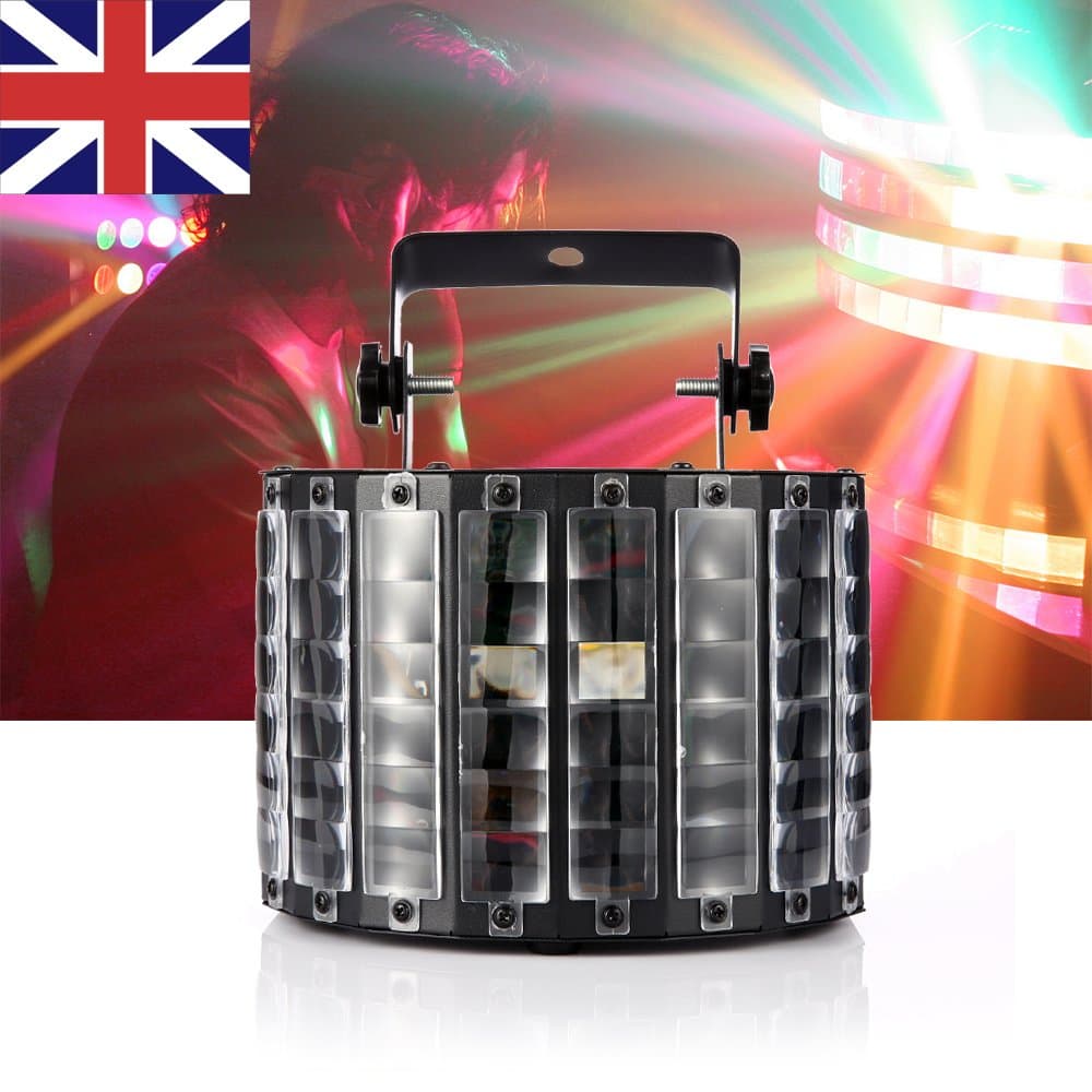 Gledto Disco DJ Lights Effect Stage Lighting, 9 LEDs 30W Colour Changing LED Light Voice-actived DMX512 Party Light for Club, Pub, Light Show, School Hall, Parties, Concert, Mobile Disco Atmosphere(9 Channel)
