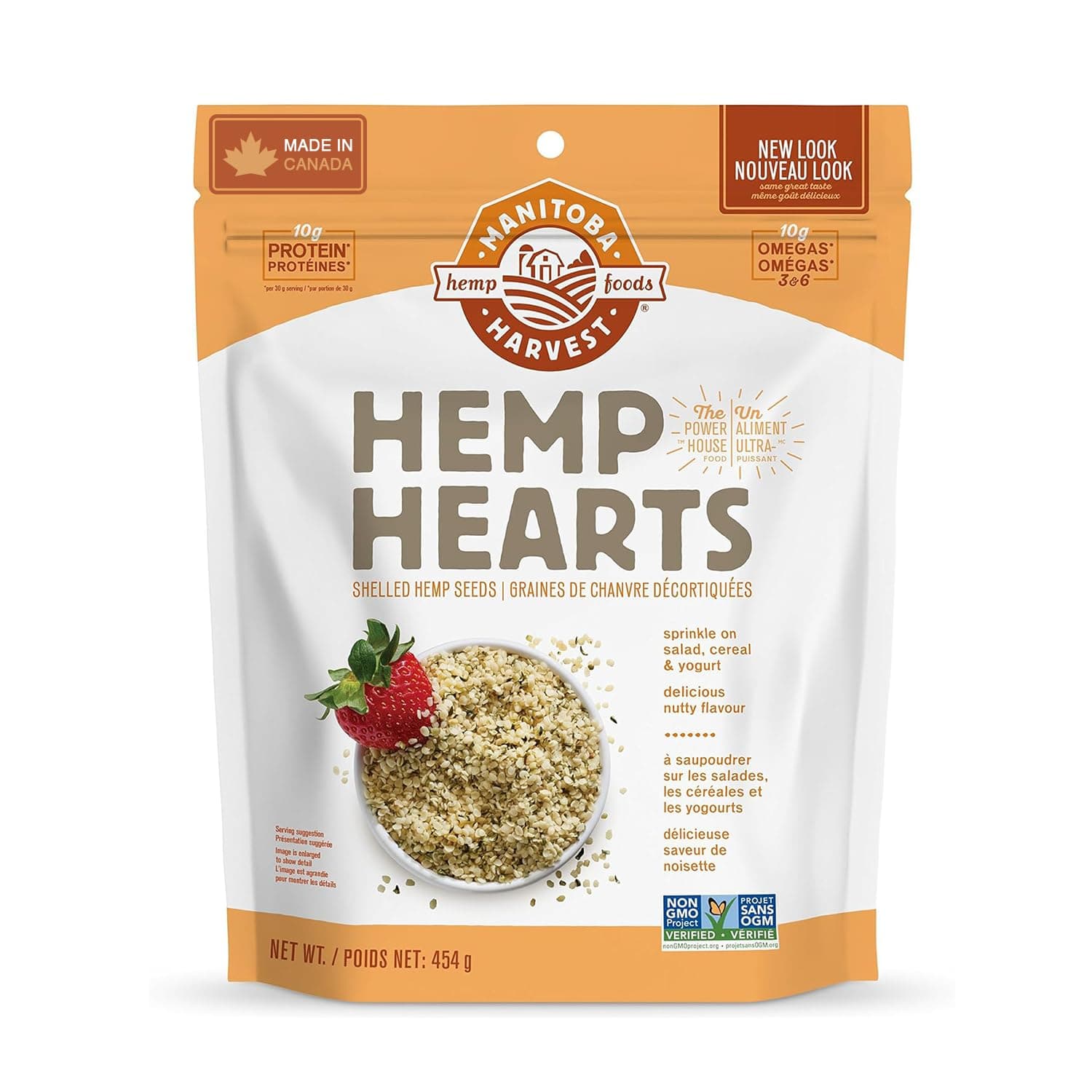 MANITOBA HARVEST Shelled Hemp Hearts, 454 GR