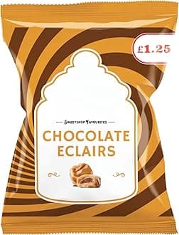 Bondds Chocolate Eclairs Bags | Toffee Sweets | No Artificial Colour | Traditional Favourites | 120g | (Pack of 6)