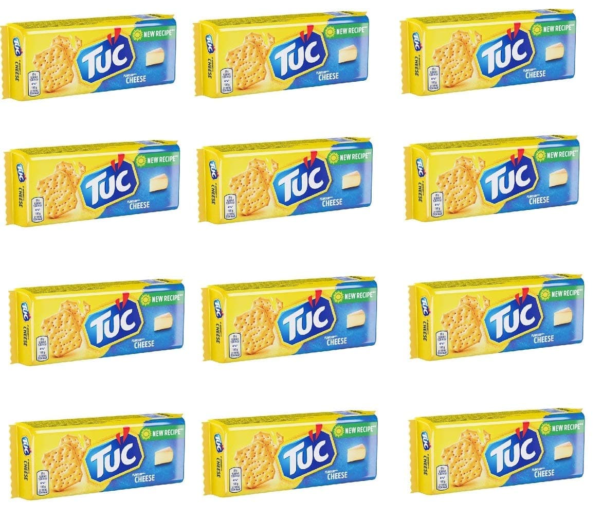 12x TUC Cracker Flavour Cheese Biscuit Snack 100g