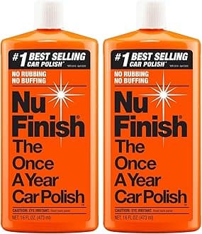 Nu Finish Car Polish, NF-76 Liquid Polish for Cars, Trucks, 16 Fl Oz Each (Pack of 2)