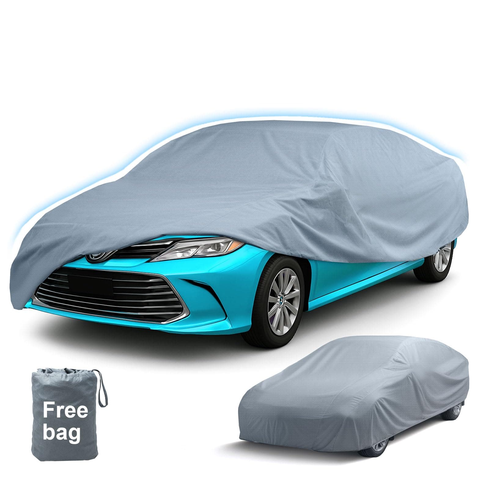 Leader Accessories Basic Guard Sedan Car Cover Breathable Indoor Use and Limited Outdoor Use Up to 200"