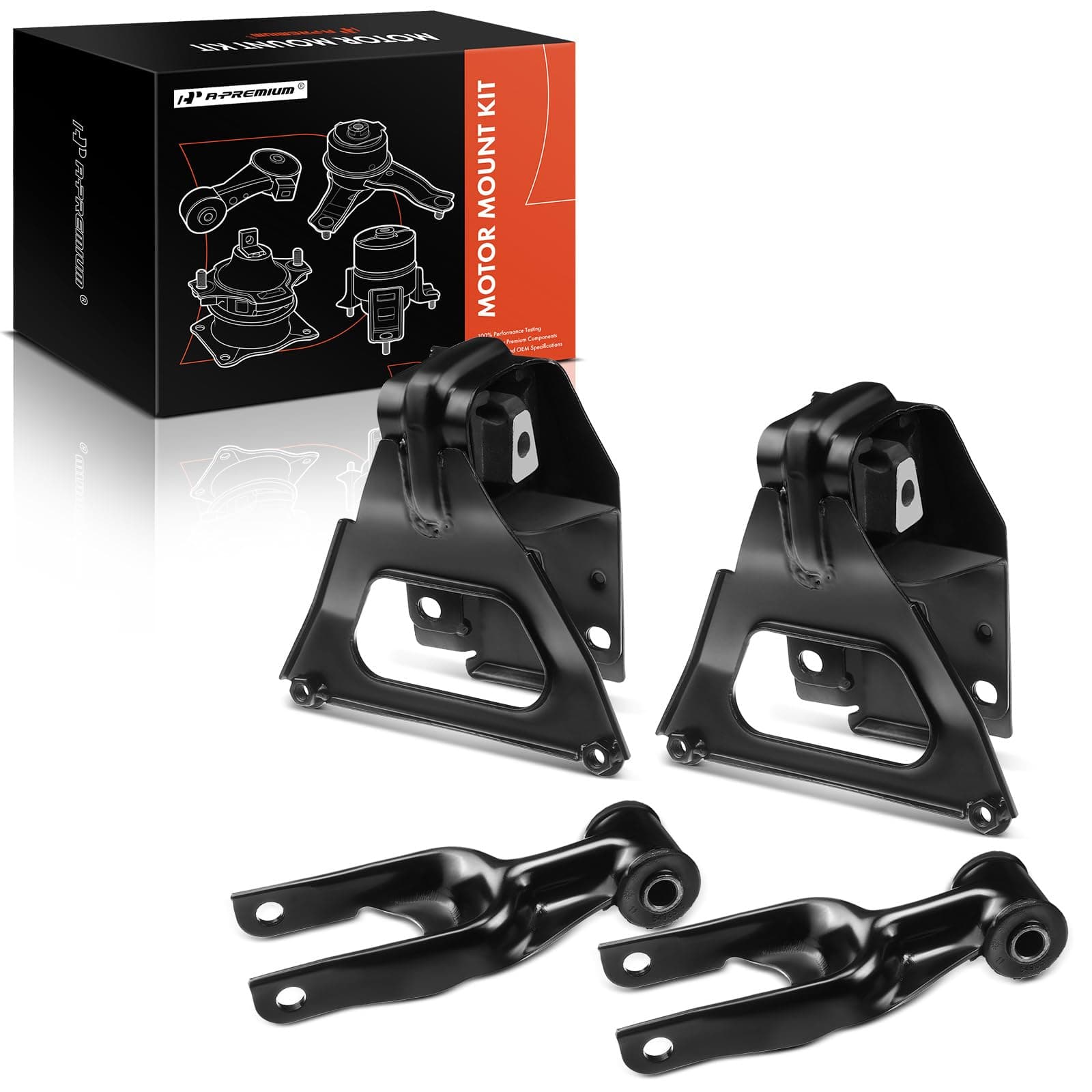 A-Premium 4PCS Front Left Right Engine Motor Mount Torque Strut Mount Set Compatible with Chevrolet Impala Monte Carlo & Buick Allure LaCrosse Regal & Oldsmobile Intrigue & Pontiac Grand Prix, V6 3.8L