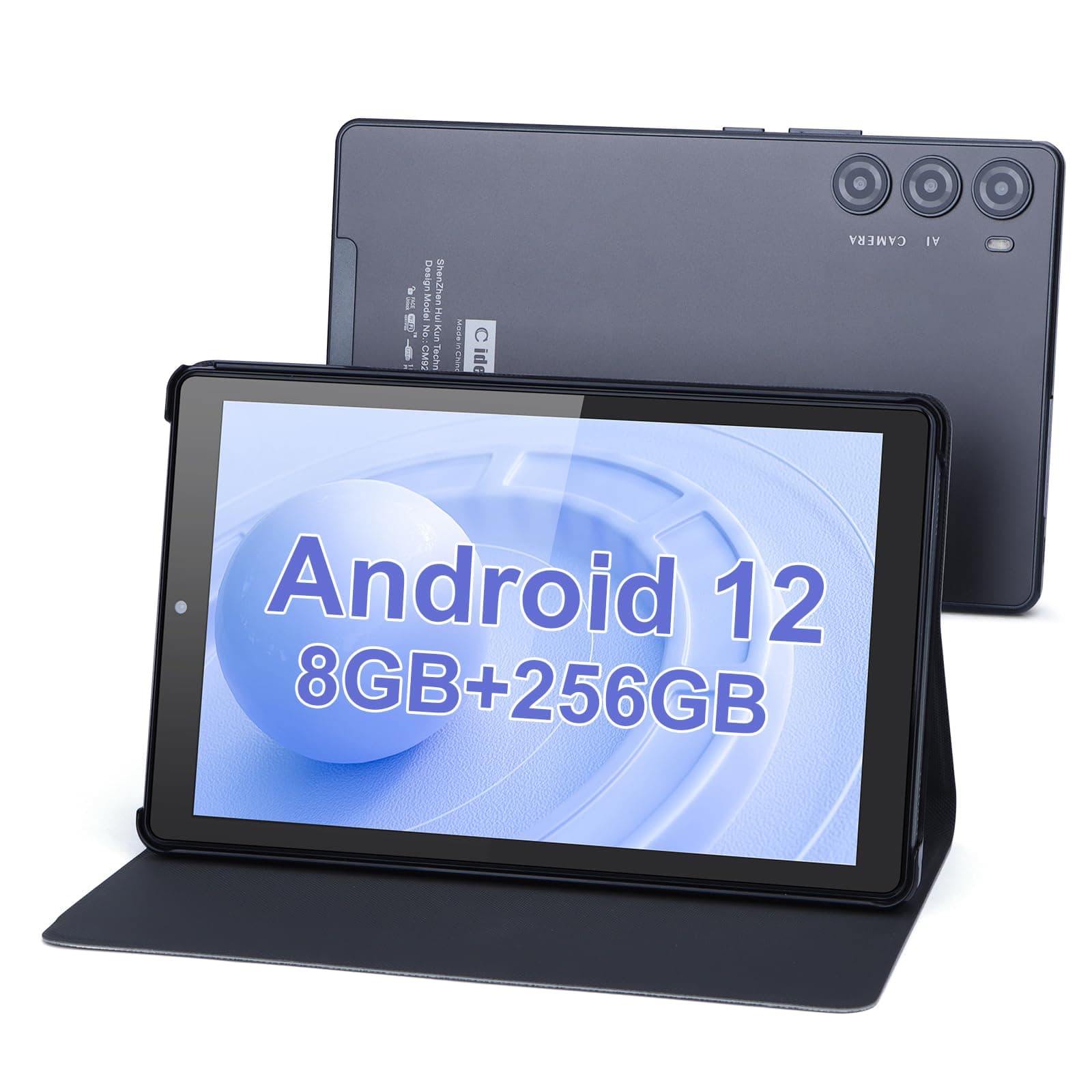 9-Inch Android 13 Tablet, 8GB+512GB, 5+8MP Camera, 4G SIM Card Slot, 5G WiFi, GPS, 8000mAh Battery, CM925 (Gray)