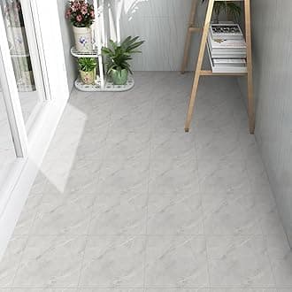 Floor Tiles Self Adhesive Floor Tile, Vinyl Flooring Peel and Stick Floor Tiles Waterproof for Kitchen Living Room and Bathroom DIY Flooring 30x30cm 10pcs(0.9㎡)