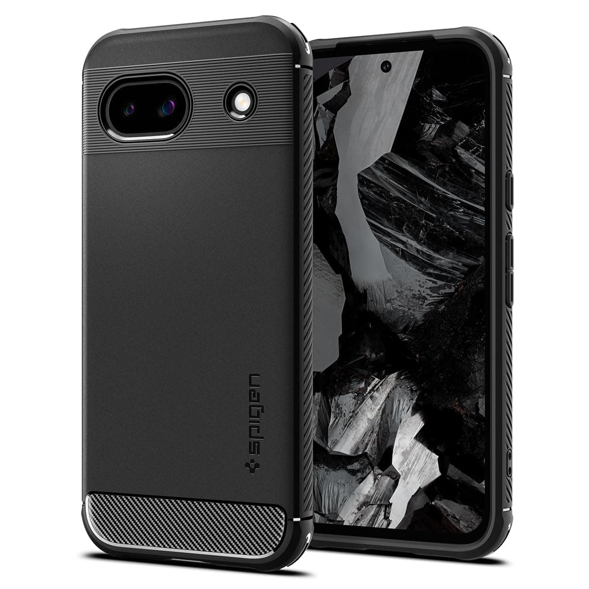 Rugged Armor designed for Google Pixel 8a case cover - Matte Black