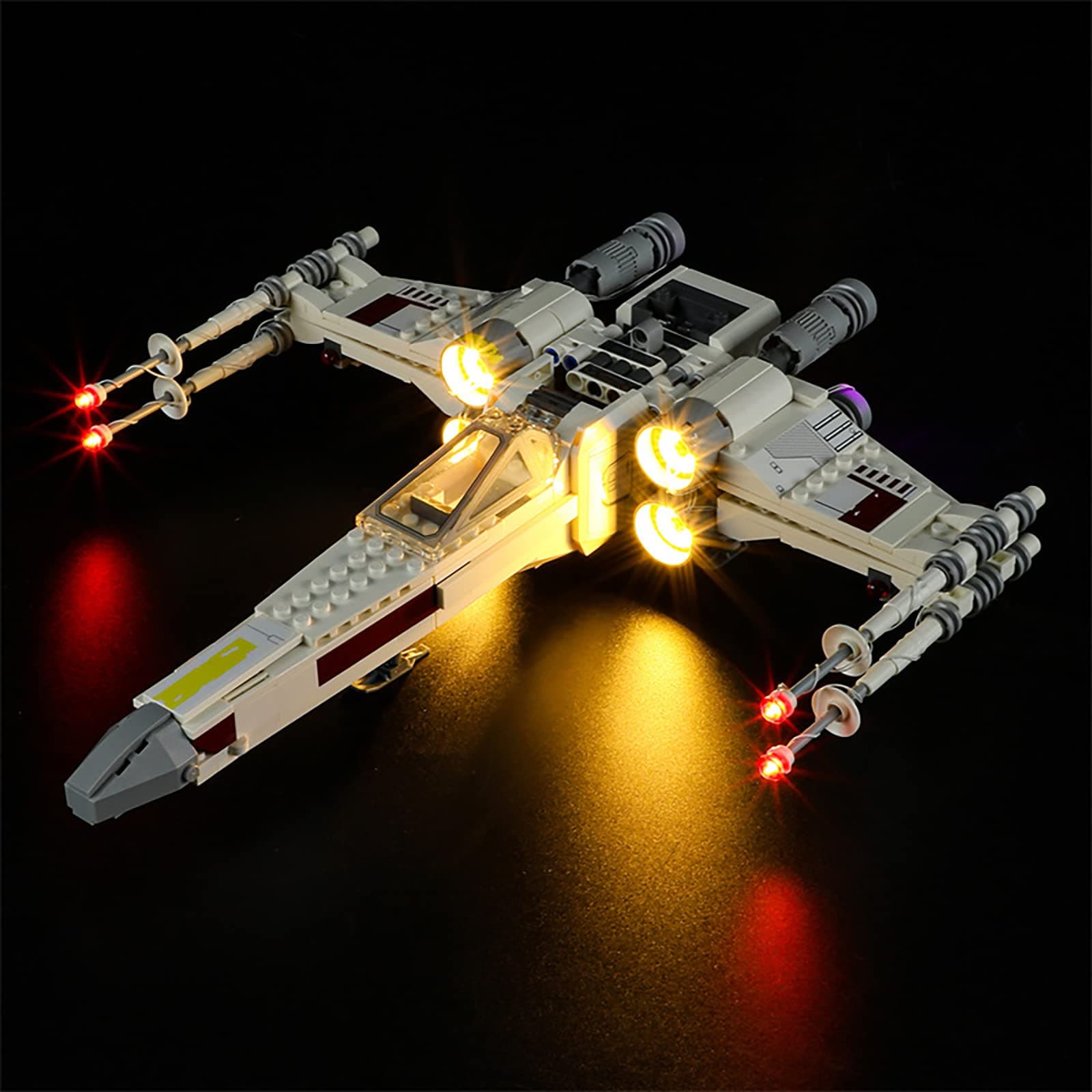 GEAMENT LED Light Kit Compatible with LEGO Luke Skywalker’s X-Wing Fighter - for Star Wars 75301 Model (Building Set Not Included)